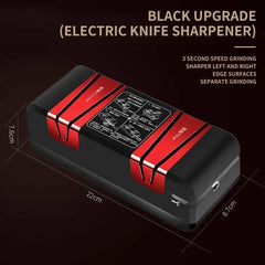 Electric Knife Sharpener Automatic Cut Sharpeners 15-Degree Bevel Crude and Fine Grooves Knives Scissors Kitchen Cutter Grinder