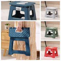 Lightweight Folding Step Stool Multi Purpose Handheld Thickened Footstool* Non-Slip Plastic Small Benches Kitchen